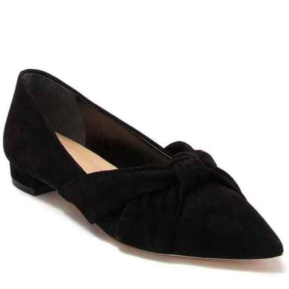 Via Spiga Pointed Toe Flats Suede Leather - 10 - Picture 1 of 6